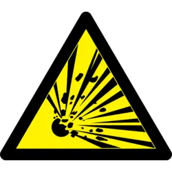 Danger - Explosive! (colour) Logo PNG Vector logo