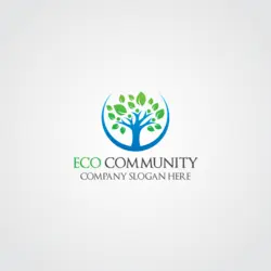 Ecological tree Logo PNG Vector logo
