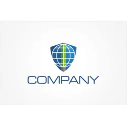 Globe Shield Logo PNG Vector logo