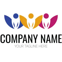 Happy Colorful People Logo PNG Vector logo