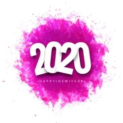 Happy New Year 2020 Logo PNG Vector logo