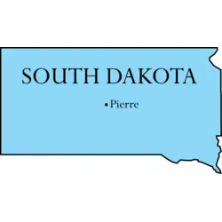 MAP OF SOUTH DAKOTA Logo PNG Vector logo