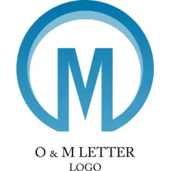 O M Letter Logo PNG Vector logo