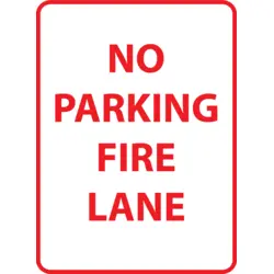 ROAD SIGN NO PARKING ON FIRE LANE Logo PNG Vector logo